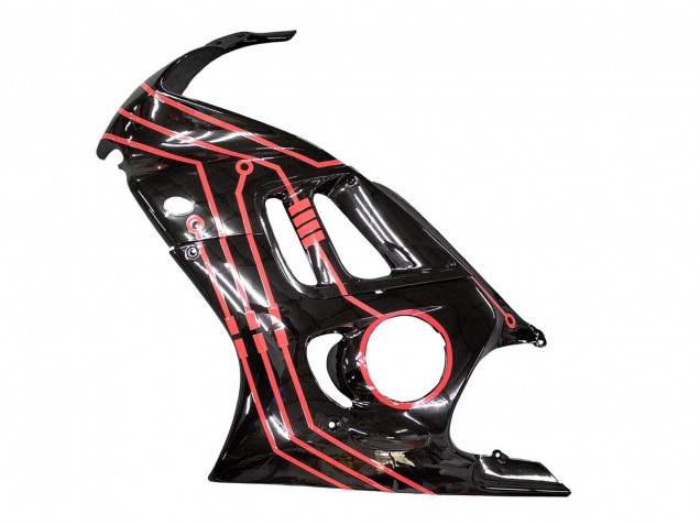 Rot Glänzendes Schwarz 1997-1998 Honda CBR600 F3 Motorrad Verkleidung Kit