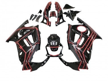 Rot Glänzendes Schwarz 1997-1998 Honda CBR600 F3 Motorrad Verkleidung Kit