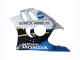 Weiß Blau Glänzendes Schwarz 1997-1998 Honda CBR600 F3 Motorrad Verkleidung