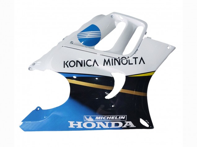 Weiß Blau Glänzendes Schwarz 1997-1998 Honda CBR600 F3 Motorrad Verkleidung