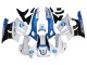 Weiß Blau Glänzendes Schwarz 1997-1998 Honda CBR600 F3 Motorrad Verkleidung