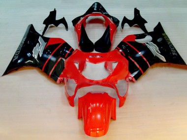 Rot Glänzendes Schwarz 1999-2000 Honda CBR600 F4 Motorrad Verkleidung