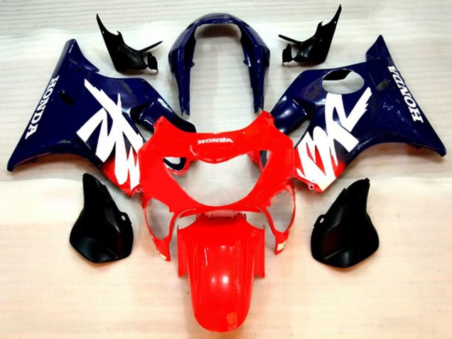 Rot Dunkel Blau Lila 1999-2000 Honda CBR600 F4 Motorrad Verkleidung