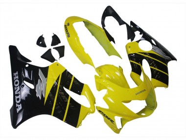 Gelb Glänzendes Schwarz 1999-2000 Honda CBR600 F4 Motorrad Verkleidung