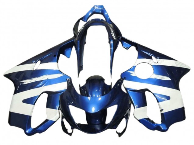 Weiß Blau 1999-2000 Honda CBR600 F4 Motorrad Verkleidung