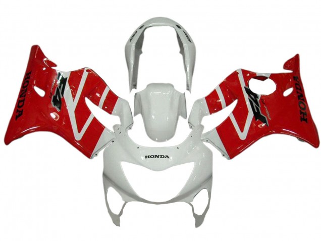Weiß Rot 1999-2000 Honda CBR600 F4 Motorrad Verkleidung