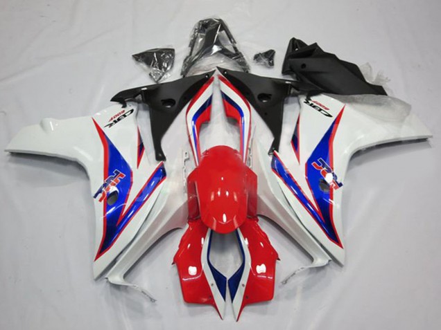 Weiß Rot Blau HRC 2011-2013 Honda CBR600F Motorrad Verkleidung