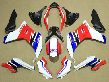 Weiß Rot Blau 2011-2013 Honda CBR600F Motorrad Verkleidung