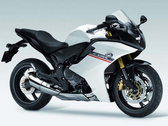 Weiß Grau 2011-2013 Honda CBR600F Motorrad Verkleidung
