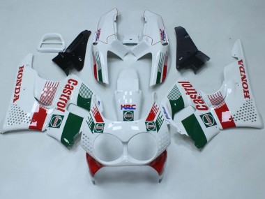 Weiß Rot Grün Castrol HRC 1992-1993 Honda CBR900RR 893 Motorrad Verkleidung