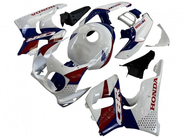 Weiß Rot Dunkel Blau 1992-1993 Honda CBR900RR 893 Motorrad Verkleidung