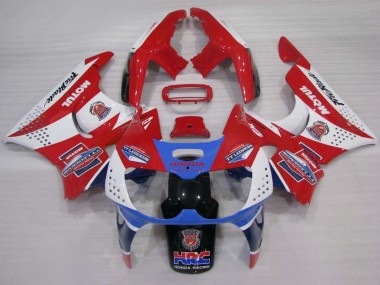 Weiß Rot Hellblau Motul 1994-1995 Honda CBR900RR 893 Motorrad Verkleidung