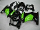 Glänzendes Schwarz Grün 2008-2012 Kawasaki EX250 Motorrad Verkleidung