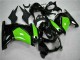 Glänzendes Schwarz Grün 2008-2012 Kawasaki EX250 Motorrad Verkleidung