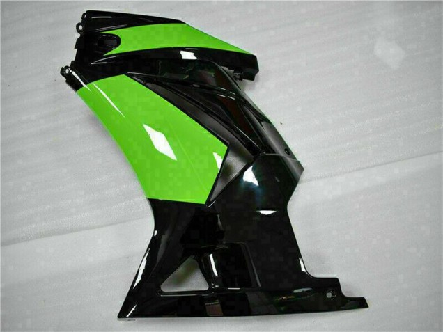Glänzendes Schwarz Grün 2008-2012 Kawasaki EX250 Motorrad Verkleidung