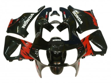 Rot Glänzendes Schwarz 1998-1999 Honda CBR900RR 919 Motorrad Verkleidung
