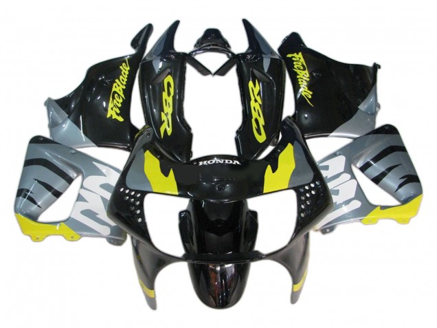 Silber Gelb Glänzendes Schwarz Fireblade 1998-1999 Honda CBR900RR 919 Motorrad Verkleidung