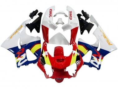Weiß Rot Gelb Blau 1998-1999 Honda CBR900RR 919 Motorrad Verkleidung