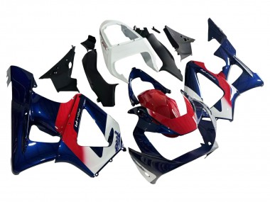 Weiß Rot Blau 2000-2001 Honda CBR900RR 929 Motorrad Verkleidung