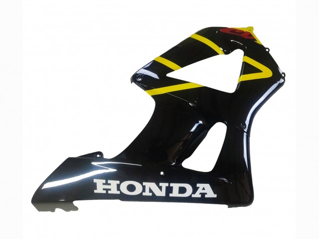 Gelb Glänzendes Schwarz 2000-2001 Honda CBR900RR 929 Motorrad Verkleidung