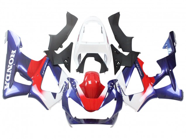 Weiß Rot Blau 2000-2001 Honda CBR900RR 929 Motorrad Verkleidung