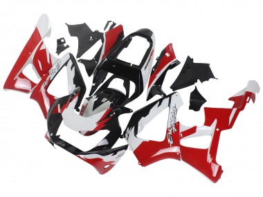 Weiß Rot Glänzendes Schwarz Rennen 2000-2001 Honda CBR900RR 929 Motorrad Verkleidung