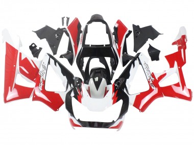 Weiß Rot Glänzendes Schwarz Rennen 2000-2001 Honda CBR900RR 929 Motorrad Verkleidung
