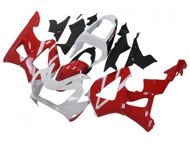 Weiß Rot 2000-2001 Honda CBR900RR 929 Motorrad Verkleidung