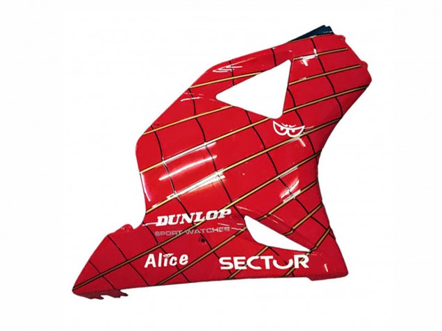 Rot Dunkel Blau Dunlop 2002-2003 Honda CBR900RR 954 Motorrad Verkleidung