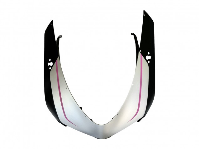 Weiß Rosa Glänzendes Schwarz Connie 2007-2014 Ducati 848 Motorrad Verkleidung