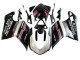 Weiß Rosa Glänzendes Schwarz Connie 2007-2014 Ducati 848 Motorrad Verkleidung