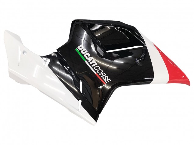 Weiß Rot Glänzendes Schwarz 2007-2014 Ducati 848/1098/1198 Motorrad Verkleidung