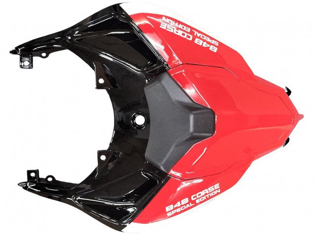 Weiß Rot Glänzendes Schwarz 2007-2014 Ducati 848/1098/1198 Motorrad Verkleidung