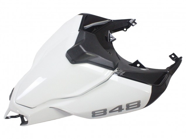 Weiß Glänzendes Schwarz Corse 2007-2014 Ducati 848/1098/1198 Motorrad Verkleidung
