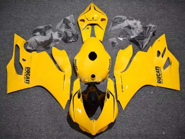 Glänzendes Gelb 2011-2014 Ducati Panigale 899/1199 Motorrad Verkleidung