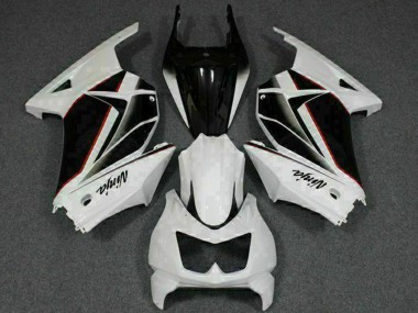 Weiß Schwarz Ninja 2008-2012 Kawasaki EX250 Motorrad Verkleidung