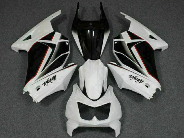 Weiß Schwarz Ninja 2008-2012 Kawasaki EX250 Motorrad Verkleidung