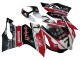 Weiß Rot Glänzendes Schwarz Aruba.it 7 2011-2014 Ducati Panigale 899/1199 Motorrad Verkleidung