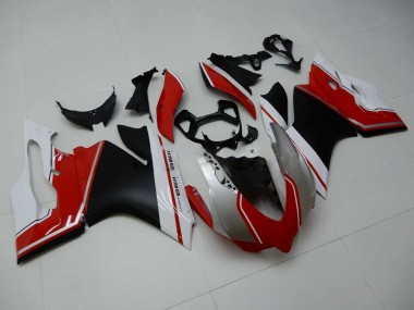 Weiß Rot Matt Schwarz 2011-2014 Ducati 1199 Motorrad Verkleidung