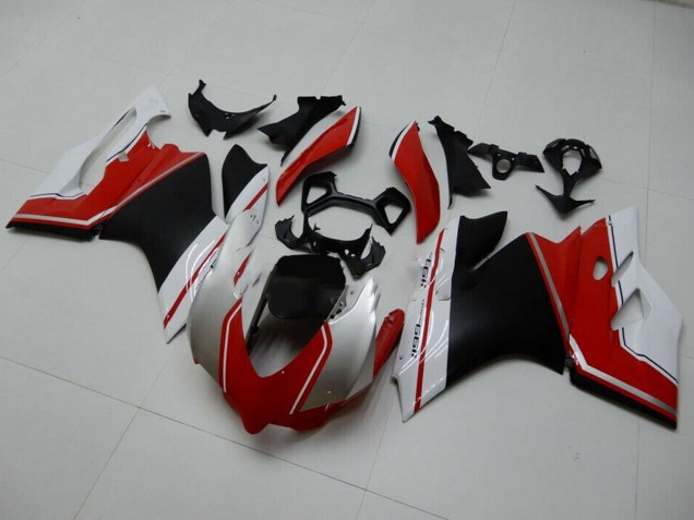 Weiß Rot Matt Schwarz 2011-2014 Ducati 1199 Motorrad Verkleidung