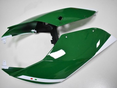 Weiß Rot Dunkel Grün 2011-2014 Ducati Panigale 899 Motorrad Verkleidung