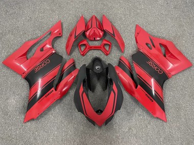 Rot Glänzendes Schwarz Corse 2003-2004 Ducati 999 Motorrad Verkleidung