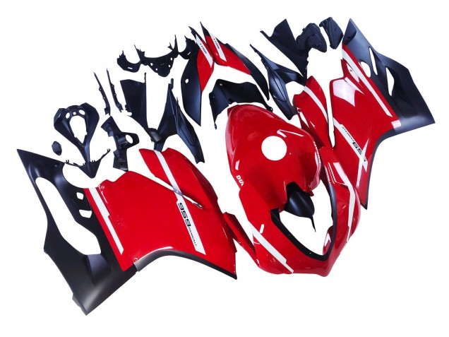 Rot Matt Schwarz 2015-2020 Ducati 959 Motorrad Verkleidung