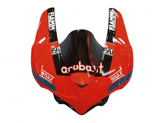 Rot Glänzendes Schwarz Fiamm 2015-2020 Ducati 959/1299 Motorrad Verkleidung