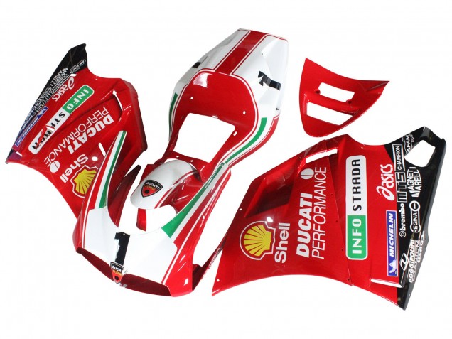Weiß Rot Gelb Grün Glänzendes Schwarz Performance 1993-2005 Ducati 748/916/996/998 Motorrad Verkleidung