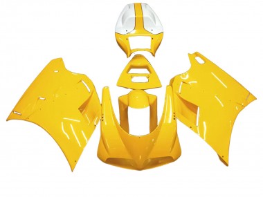 Weiß Gelb 1993-2005 Ducati 748/916/996/998 Motorrad Verkleidung