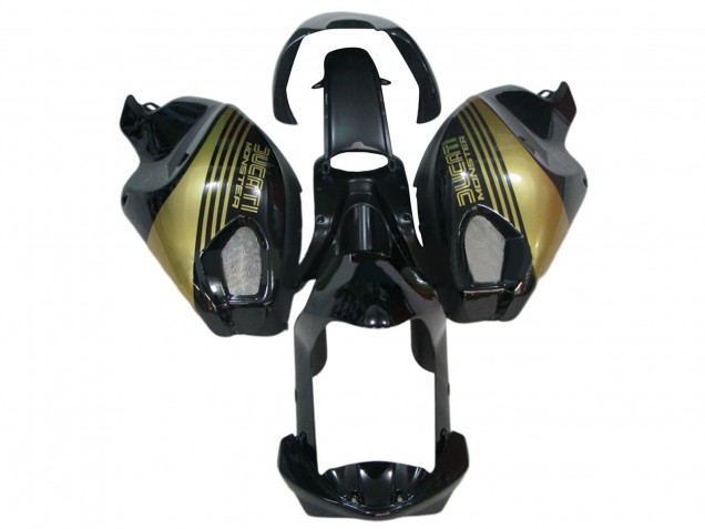 Glänzendes Schwarz Gold 2008-2012 Ducati Monster 696 796 1100 1100S Motorrad Verkleidung