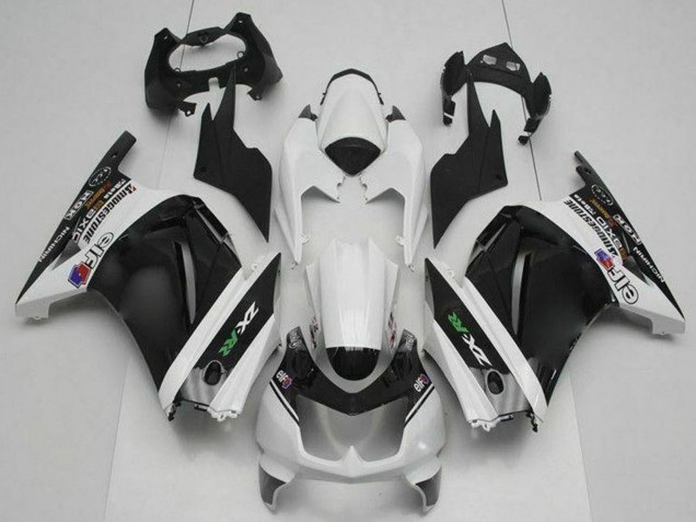 Weiß Schwarz Grün 2008-2012 Kawasaki EX250 Motorrad Verkleidung