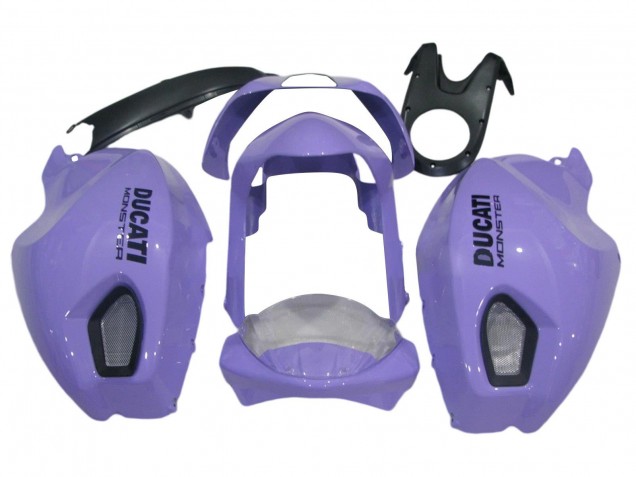 Hellviolett Monster 2008-2012 Ducati Monster 696 796 1100 1100S Motorrad Verkleidung