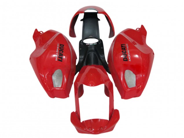 Rot 2008-2012 Ducati Monster 696 796 1100 1100S Motorrad Verkleidung